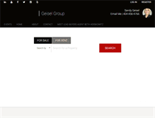 Tablet Screenshot of geiselgroup.com